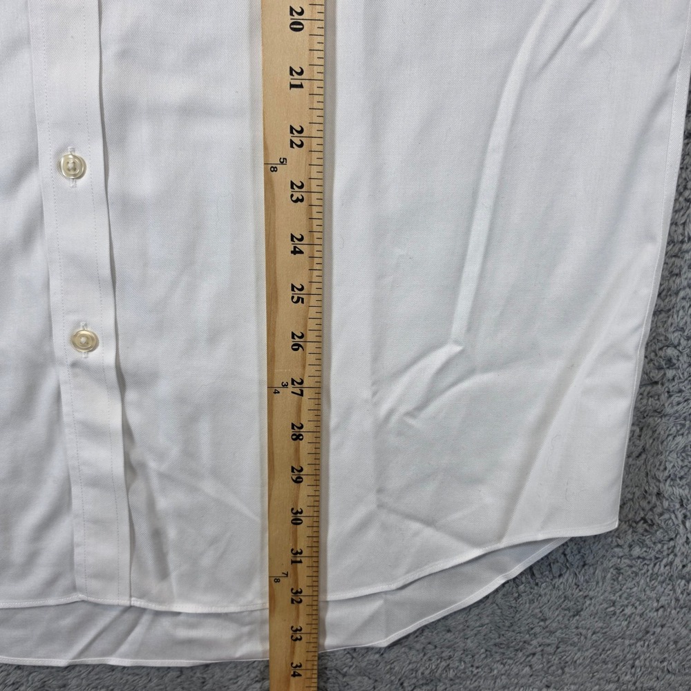 Charles Tyrwhitt Dress Shirt Men 16/36 White Slim Fit Non Iron French Cuff Twill - Picture 7 of 8